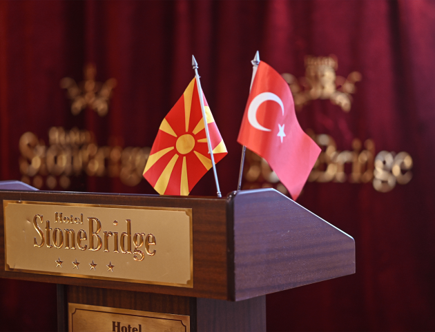 DSC_6127 Turkey and Macedonia flags Collaboration Events Stone Bridge